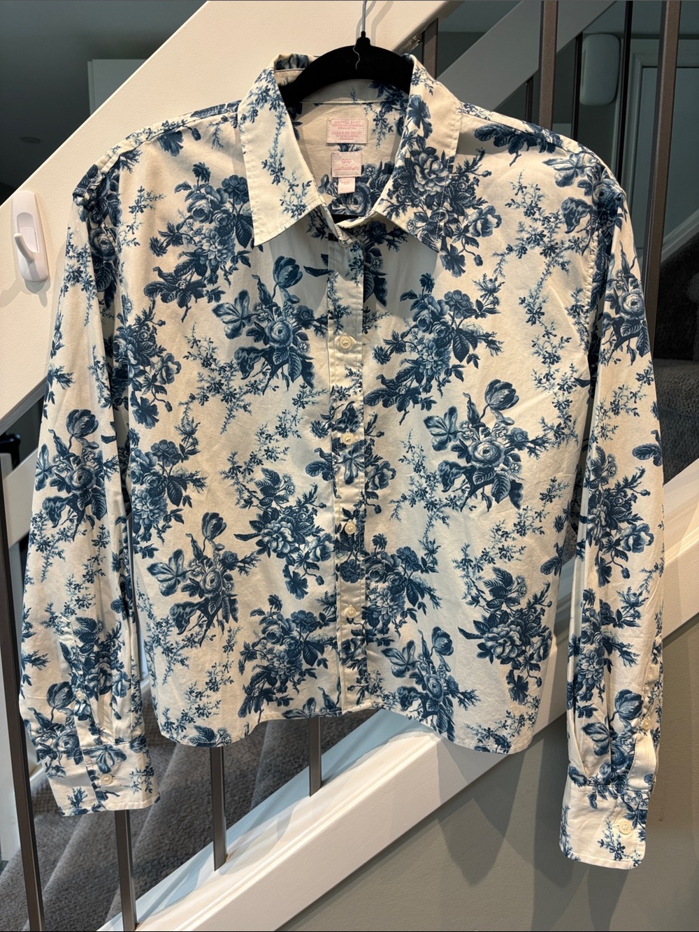 GAP X LOVESHACKFANCY Cropped Floral Button Down